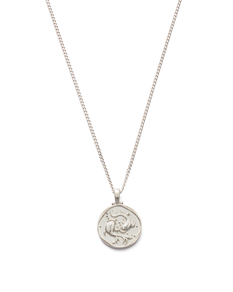 PISCES ZODIAC NECKLACE (STERLING SILVER)