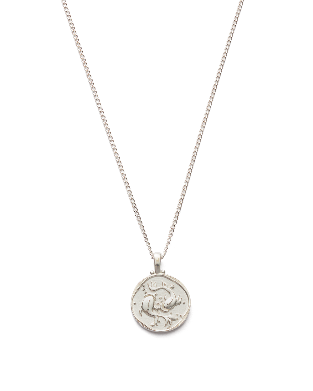 PISCES ZODIAC NECKLACE (STERLING SILVER) IMAGE 1