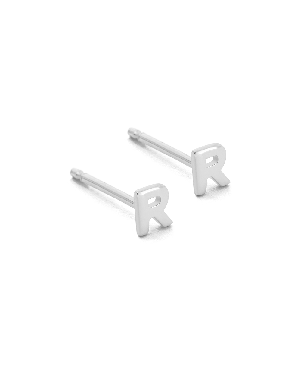 INITIAL EARRINGS (STERLING SILVER) IMAGE 22