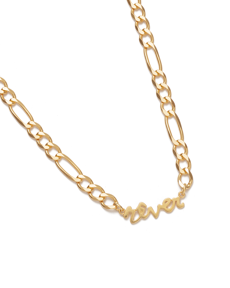 REVER CHAIN NECKLACE (18K GOLD PLATED)