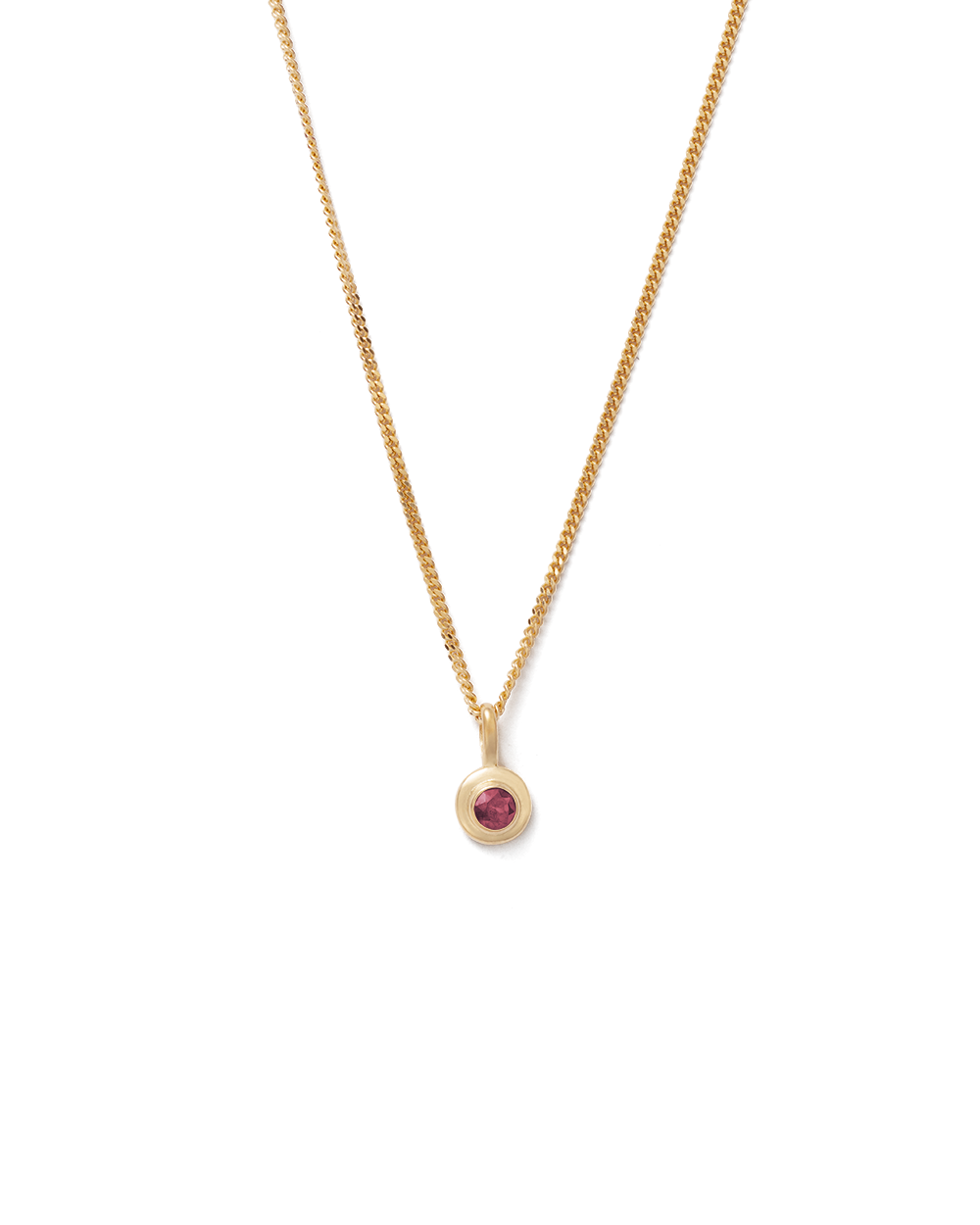 BIRTHSTONE NECKLACE (18K GOLD VERMEIL) JULY