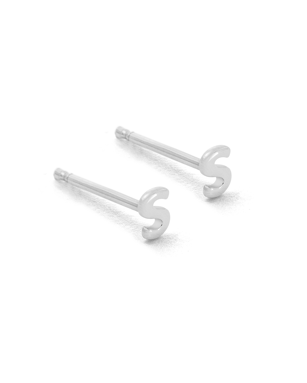 INITIAL EARRINGS (STERLING SILVER) IMAGE 23