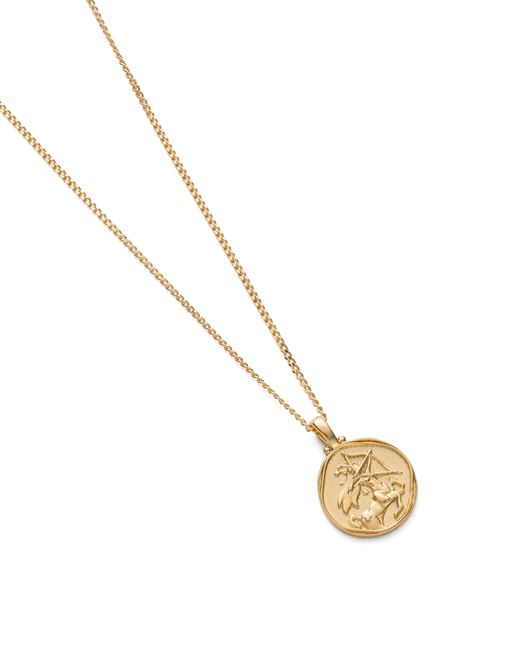 SAGITTARIUS ZODIAC NECKLACE (18K GOLD VERMEIL)