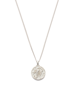 SCORPIO ZODIAC NECKLACE (STERLING SILVER) IMAGE 1