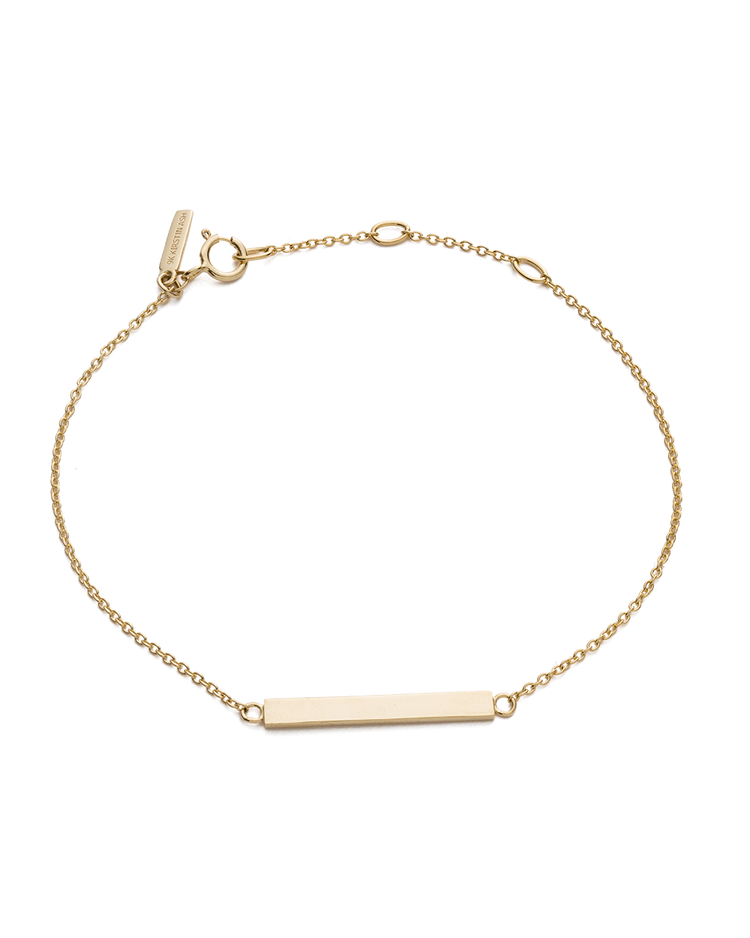SENTIMENT BAR BRACELET (9K GOLD)