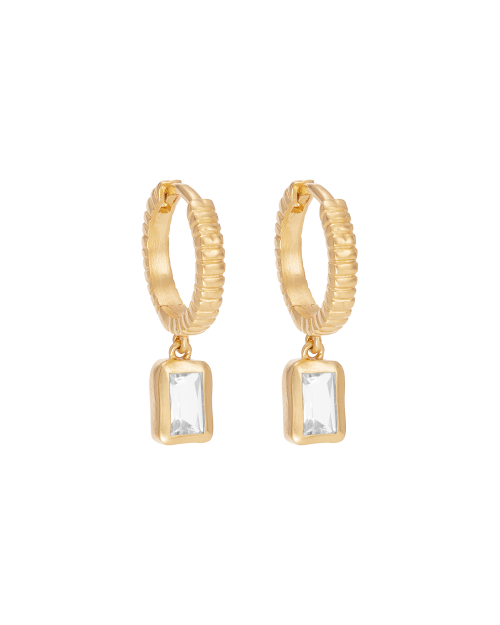 SIERRA HOOPS (18K GOLD PLATED) IMAGE 1