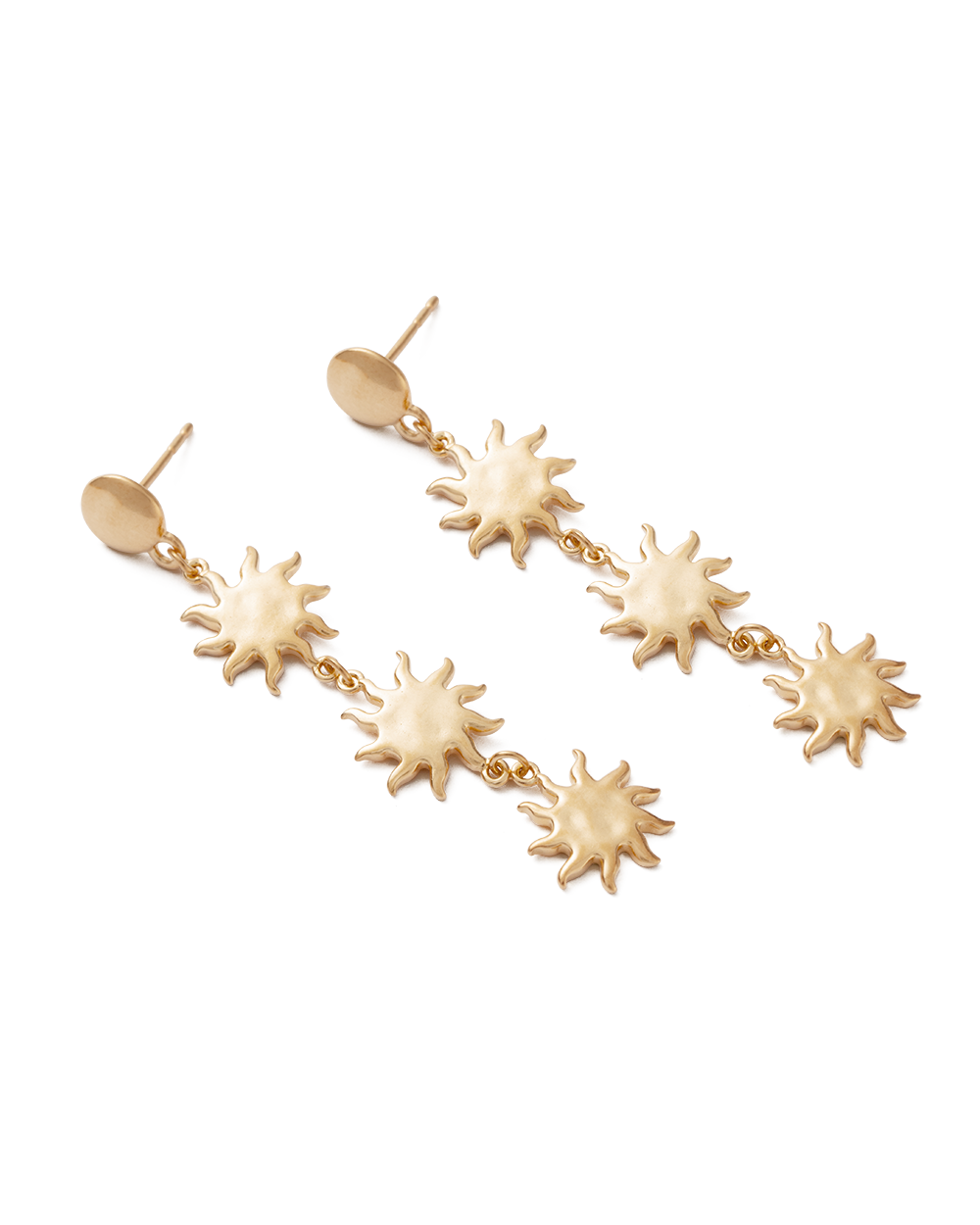 SOLIS EARRINGS (18K GOLD PLATED) IMAGE 4