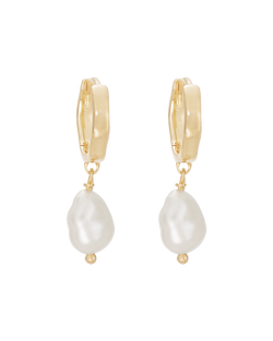 SOLSTICE HOOPS (18K GOLD PLATED) IMAGE 1
