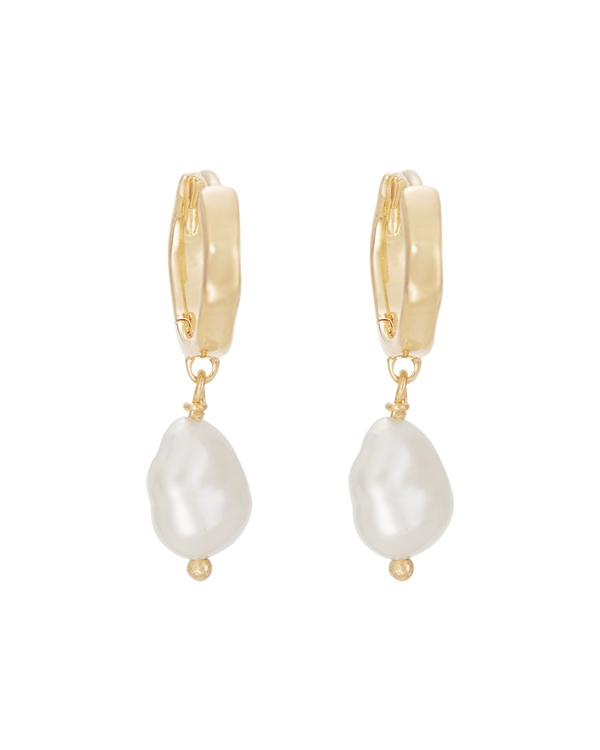 SOLSTICE HOOPS (18K GOLD PLATED) IMAGE 1
