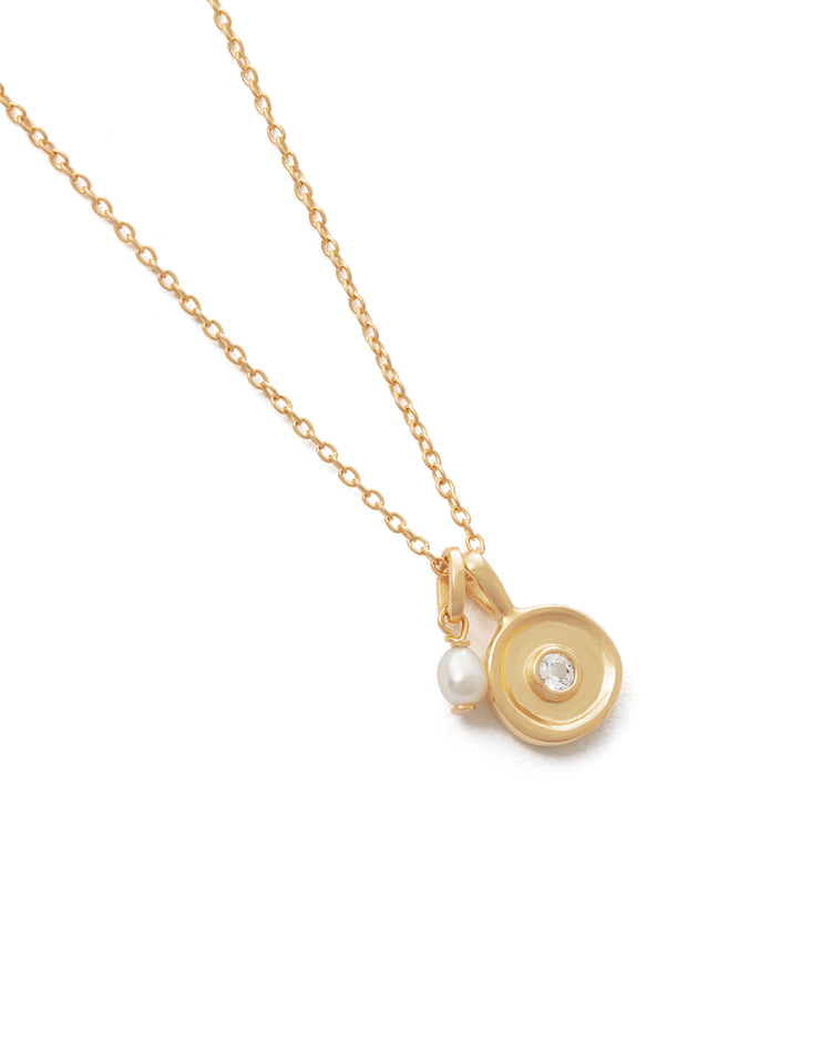 SOLSTICE PEARL NECKLACE (18K GOLD VERMEIL)