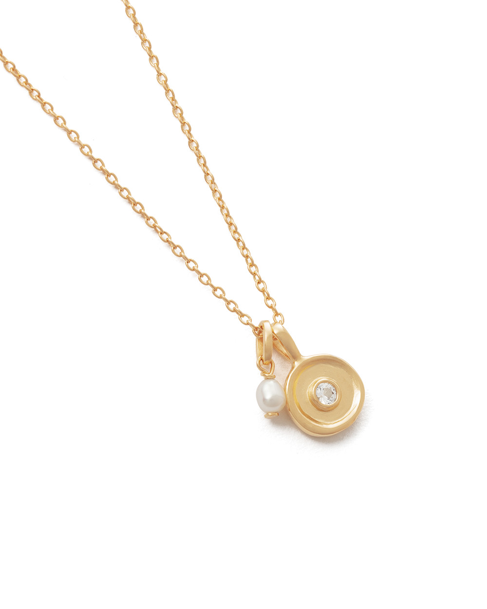 SOLSTICE PEARL NECKLACE (18K GOLD VERMEIL) IMAGE 4