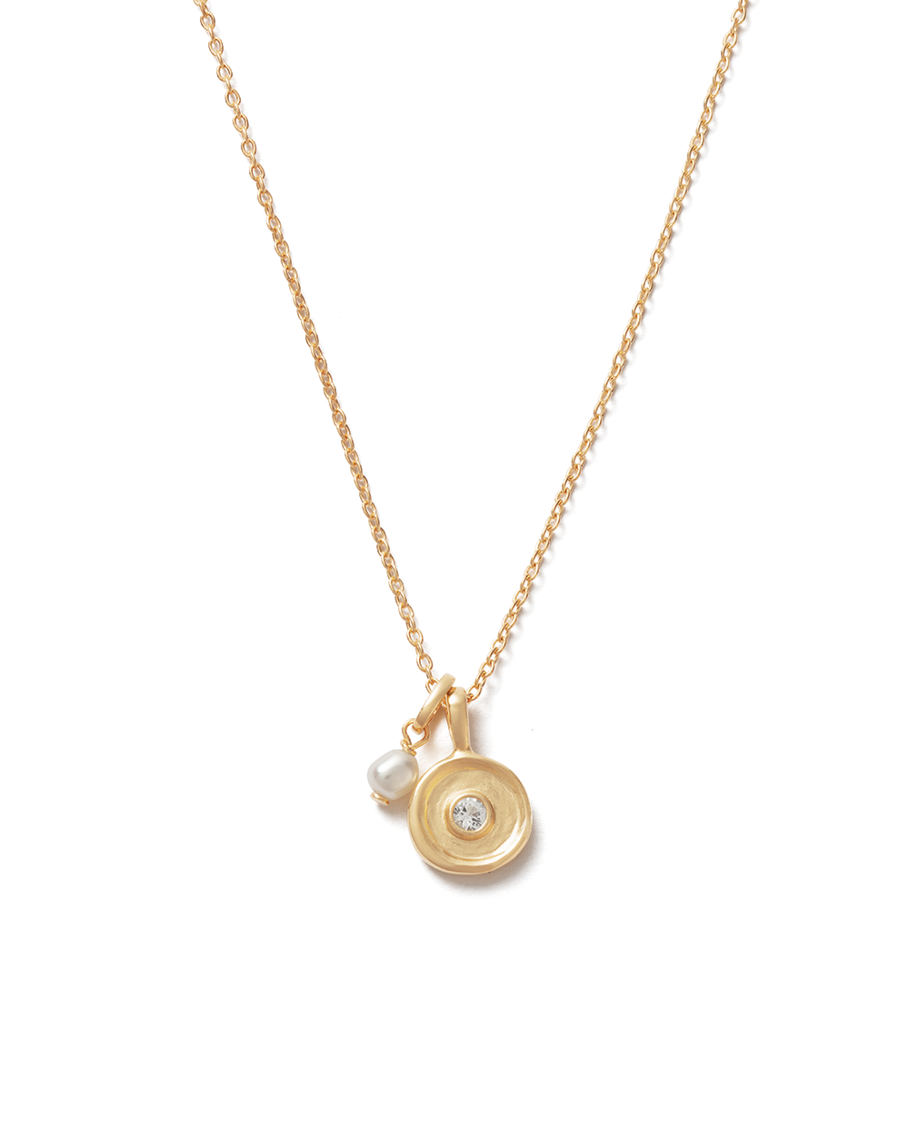 SOLSTICE PEARL NECKLACE (18K GOLD VERMEIL) IMAGE 1