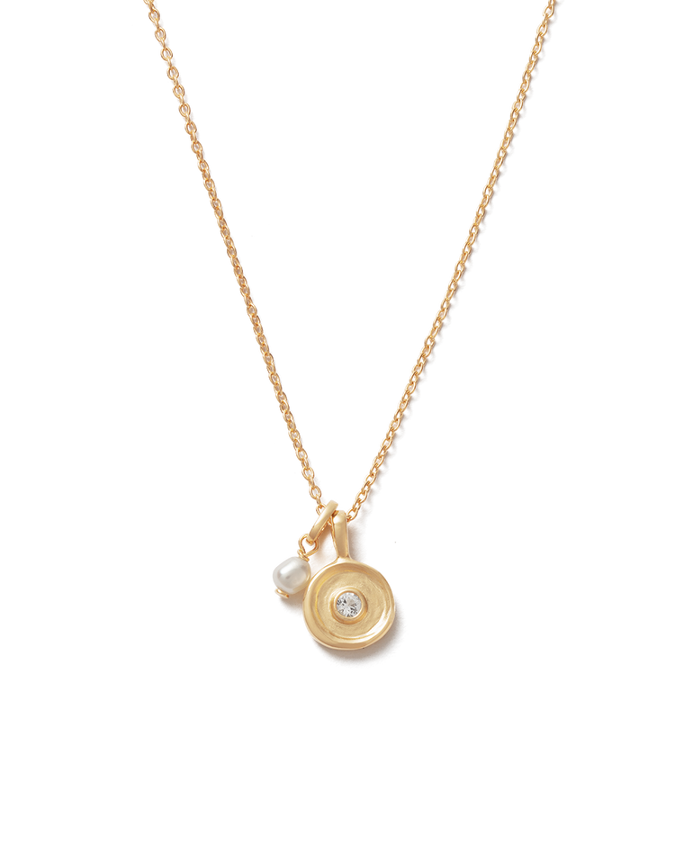 SOLSTICE PEARL NECKLACE (18K GOLD VERMEIL) IMAGE 1