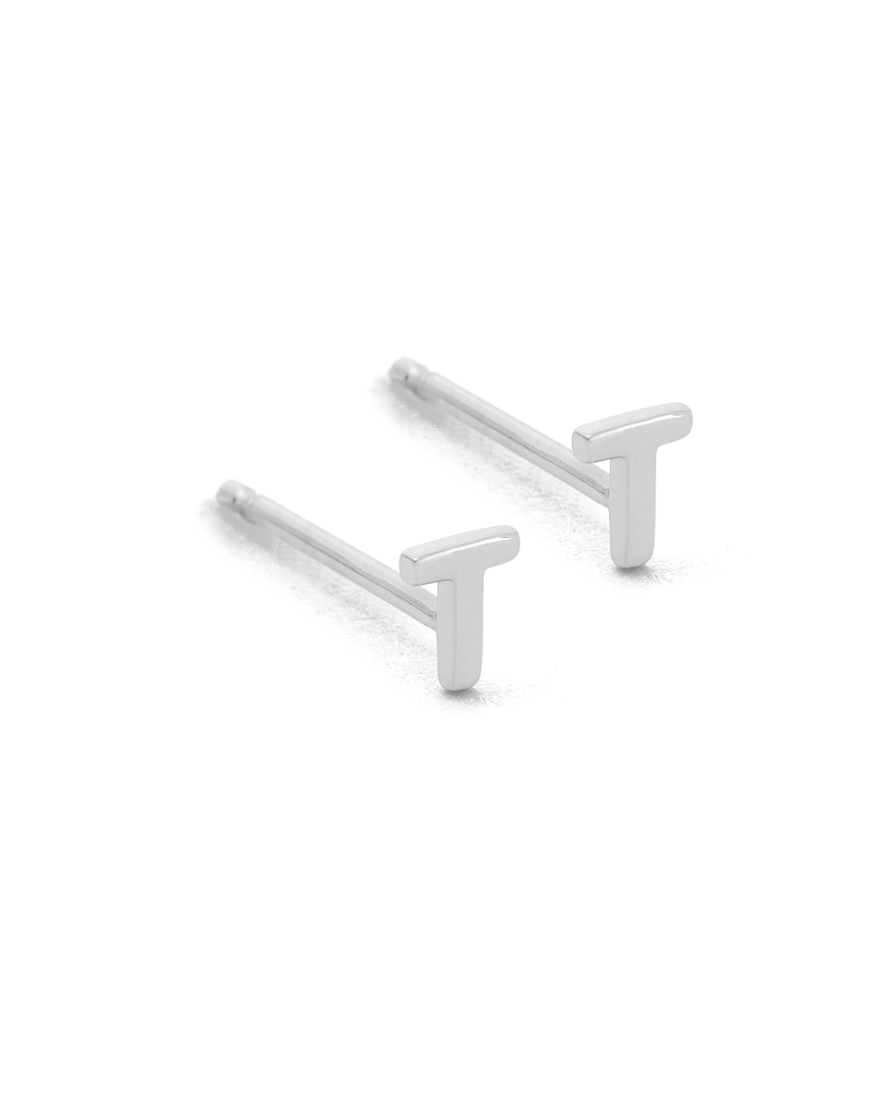 INITIAL EARRINGS (STERLING SILVER) IMAGE 24