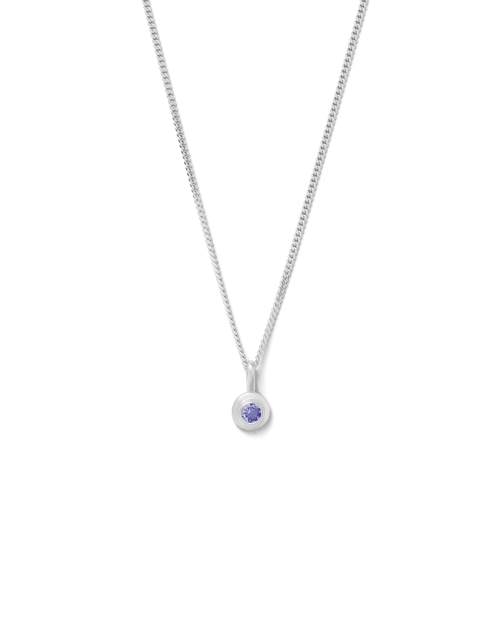 BIRTHSTONE NECKLACE (STERLING SILVER) DECEMBER
