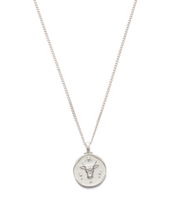 TAURUS ZODIAC NECKLACE (STERLING SILVER) IMAGE 1