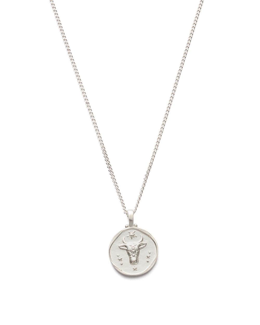 TAURUS ZODIAC NECKLACE (STERLING SILVER) IMAGE 1