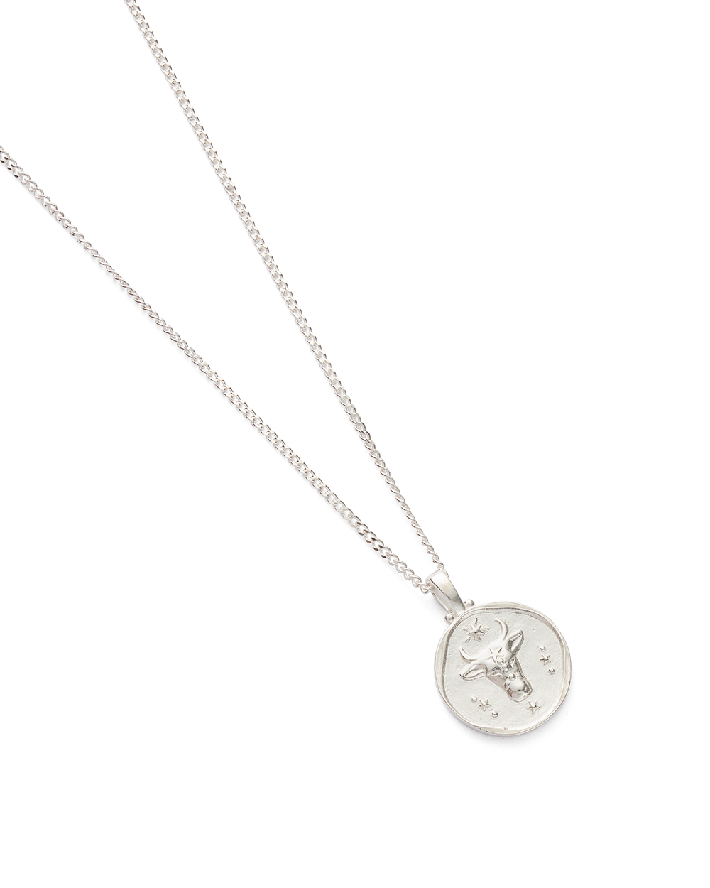 TAURUS ZODIAC NECKLACE (STERLING SILVER) IMAGE 4