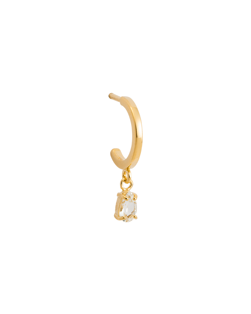 TEARDROP HOOPS (18K GOLD PLATED) IMAGE 5