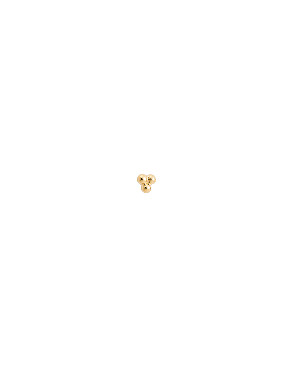 THREE DOT STUDS (GOLD) IMAGE 7