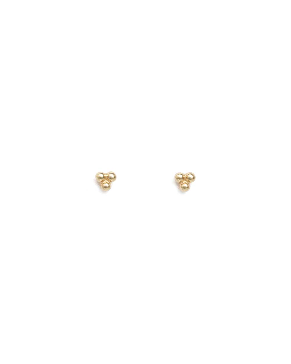 THREE DOT STUDS (GOLD) IMAGE 6