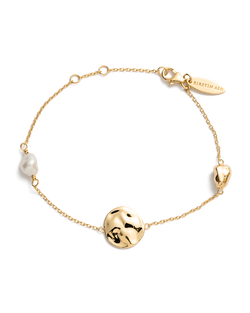 TIDAL PEARL BRACELET (18K GOLD PLATED) IMAGE 1