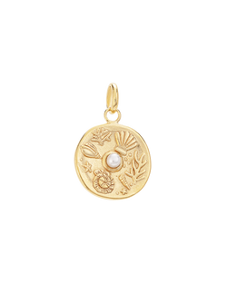 TINY BY THE SEA COIN (18K GOLD VERMEIL) IMAGE 1