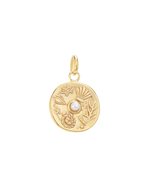 TINY BY THE SEA COIN (18K GOLD VERMEIL) IMAGE 1