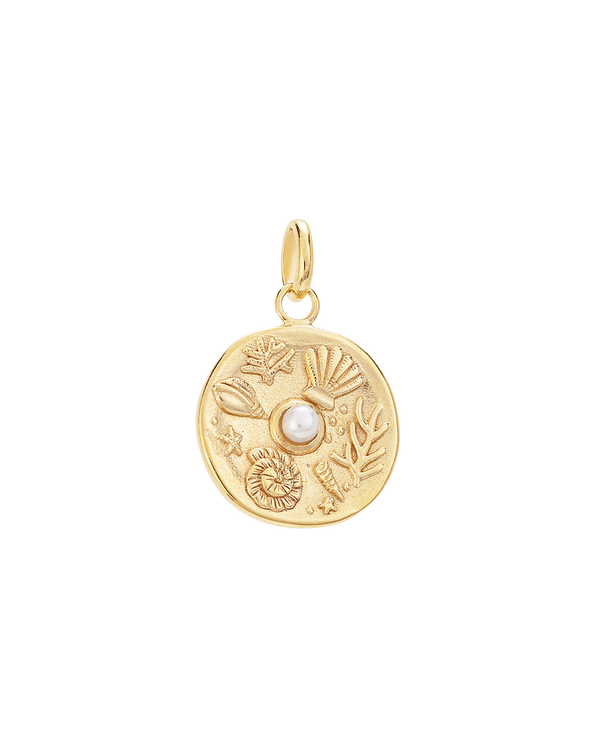 TINY BY THE SEA COIN (18K GOLD VERMEIL) IMAGE 1