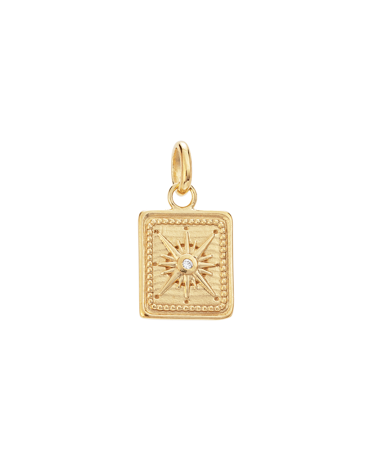 TINY TRUE NORTH COIN (18K GOLD VERMEIL)