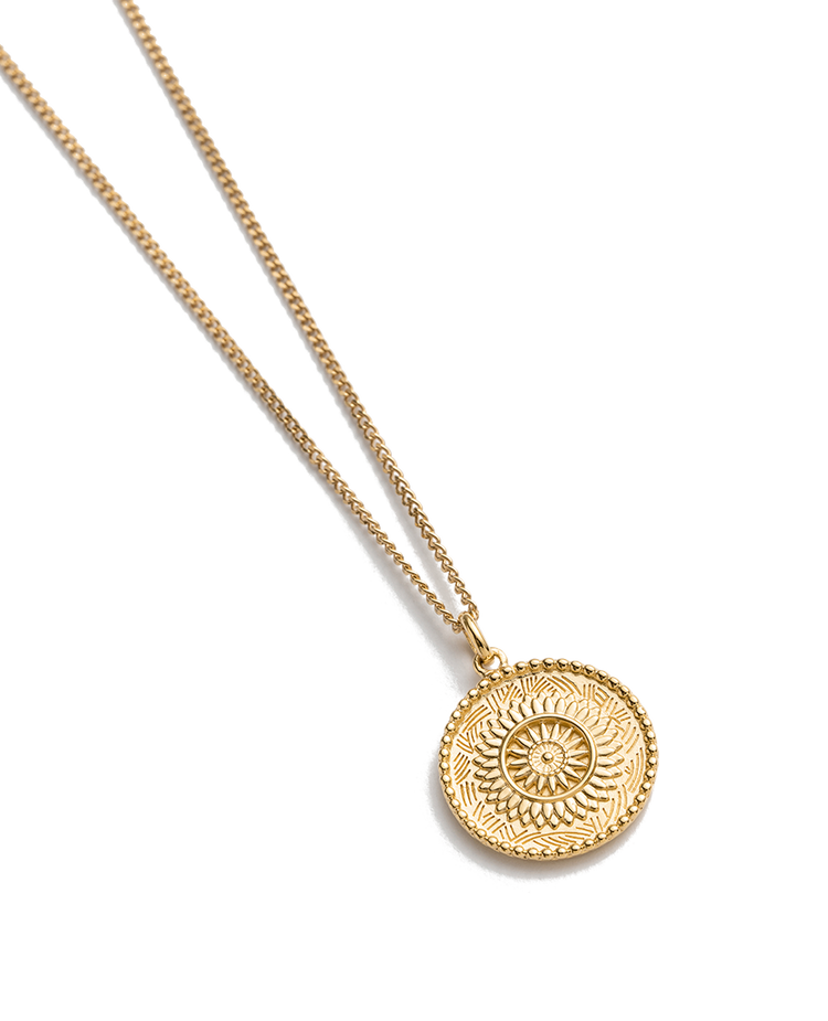 TRAVELLER COIN NECKLACE (18K GOLD VERMEIL)
