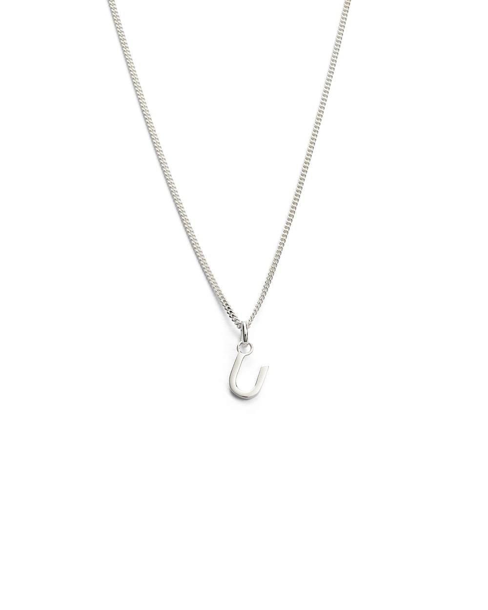 OUTLINE INITIAL NECKLACE A-Z (STERLING SILVER) IMAGE 26