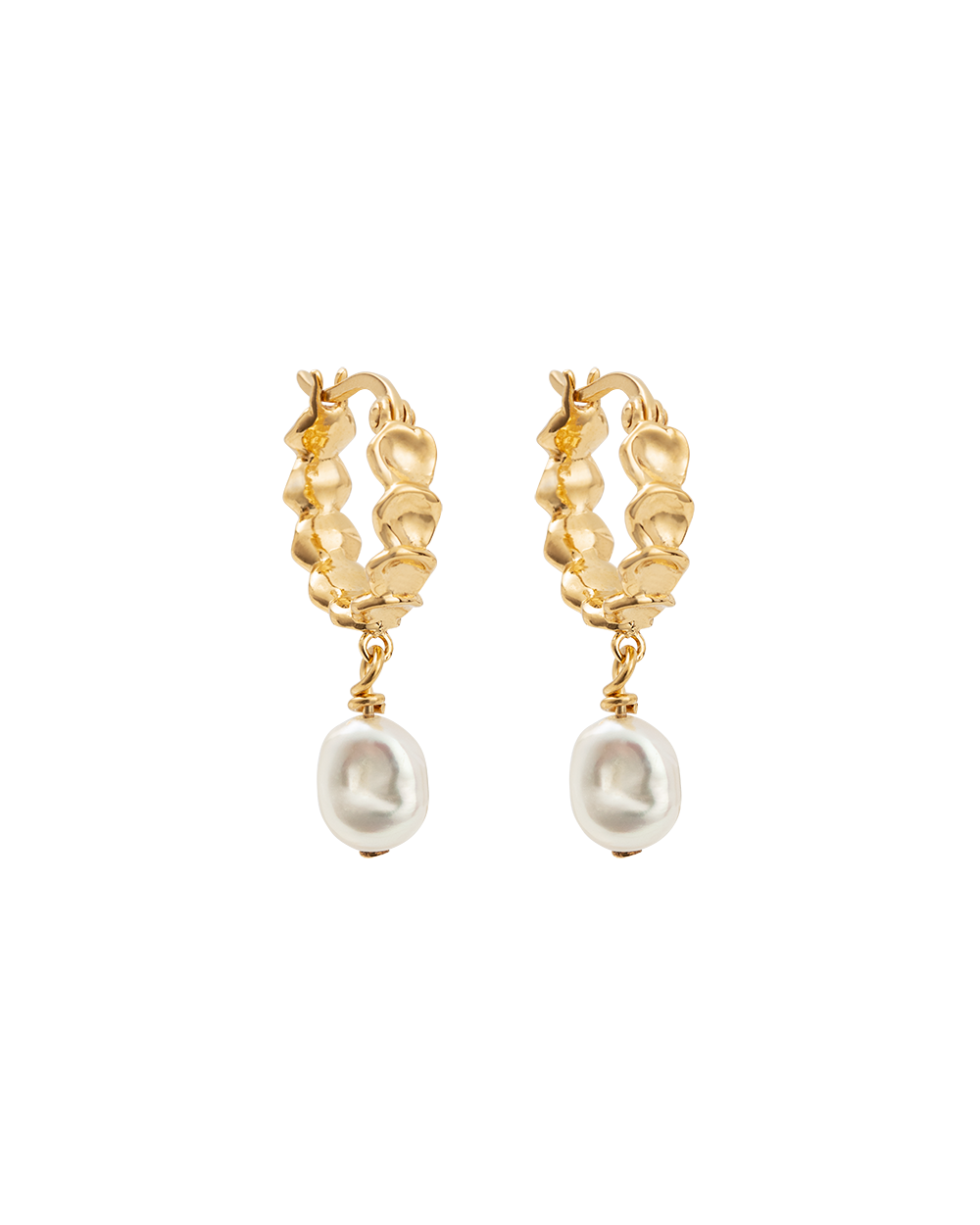 VACATION HOOPS (18K GOLD PLATED) IMAGE 1