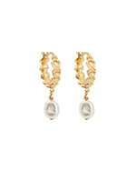 VACATION HOOPS (18K GOLD PLATED) IMAGE 1