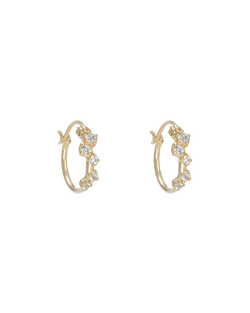 VALENCIA TOPAZ HOOPS (9K GOLD) IMAGE 1