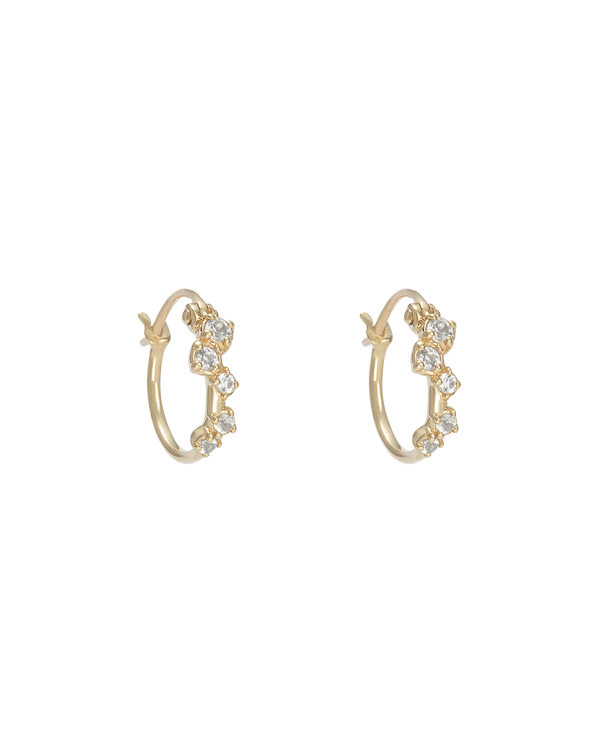 VALENCIA TOPAZ HOOPS (9K GOLD) IMAGE 1