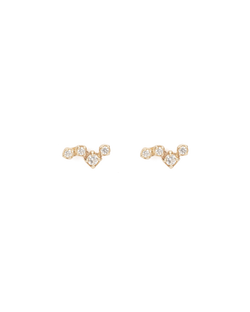 VALENCIA TOPAZ STUDS (9K GOLD) IMAGE 1