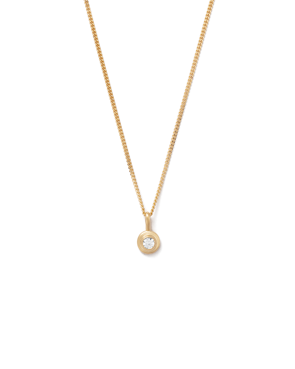 BIRTHSTONE NECKLACE (18K GOLD VERMEIL) APRIL