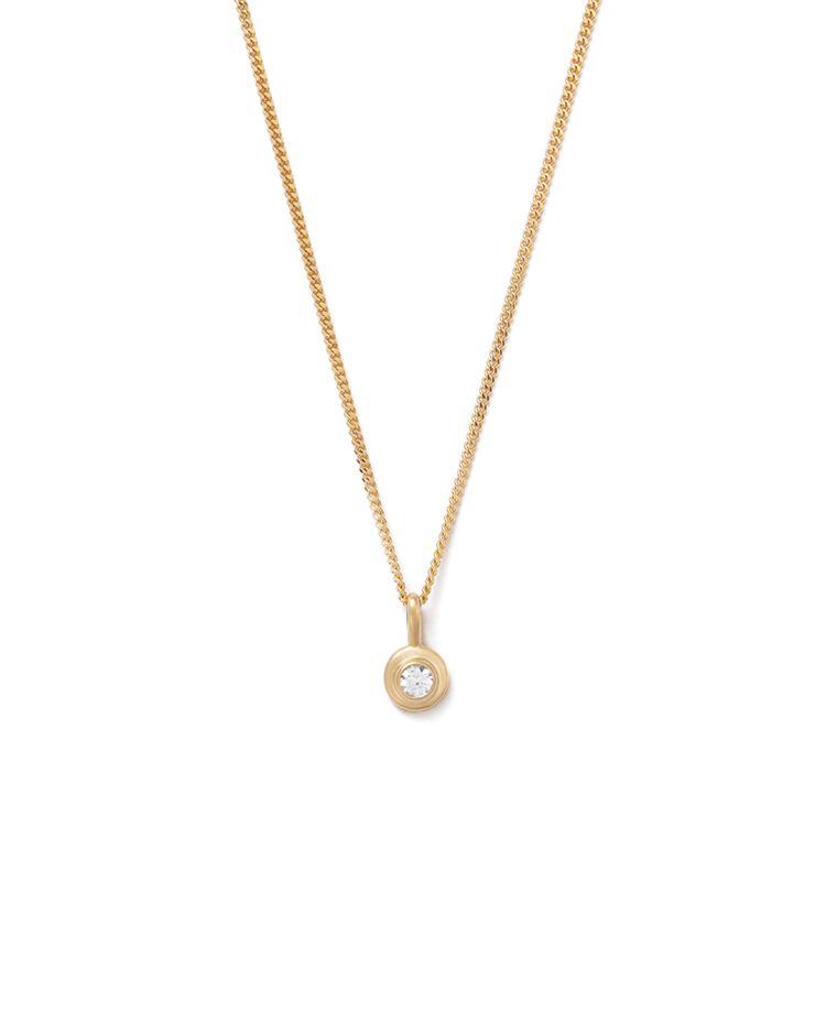BIRTHSTONE NECKLACE (18K GOLD VERMEIL) APRIL