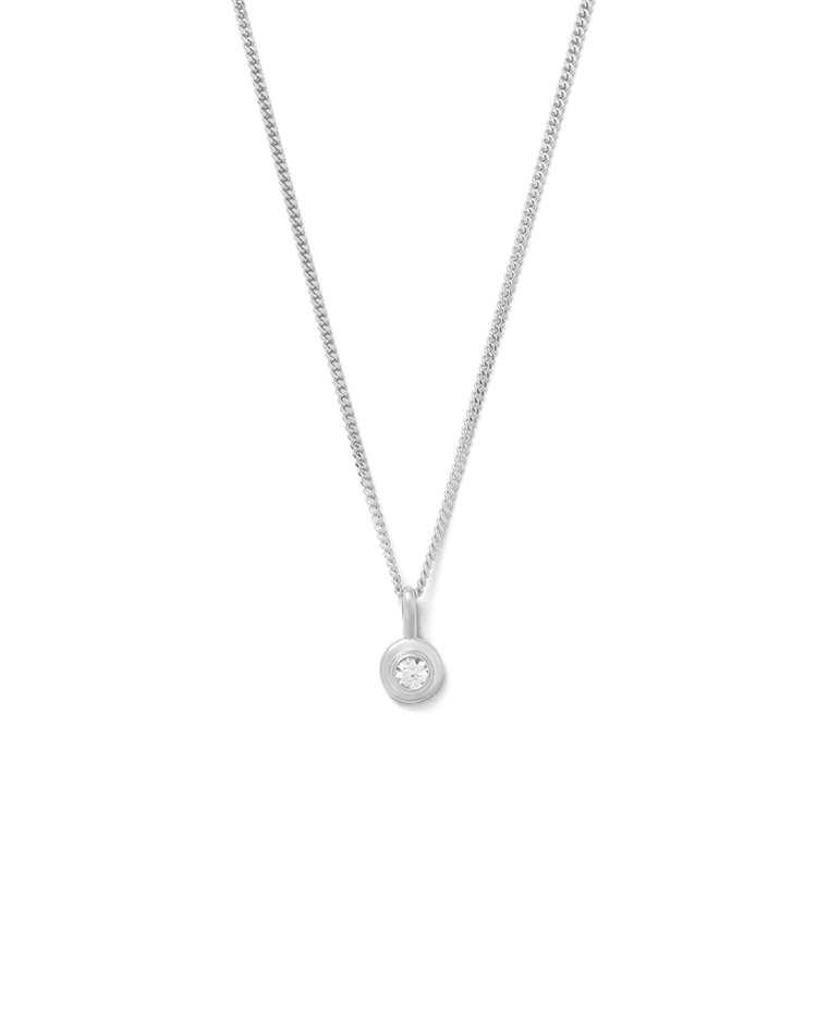 BIRTHSTONE NECKLACE (STERLING SILVER)