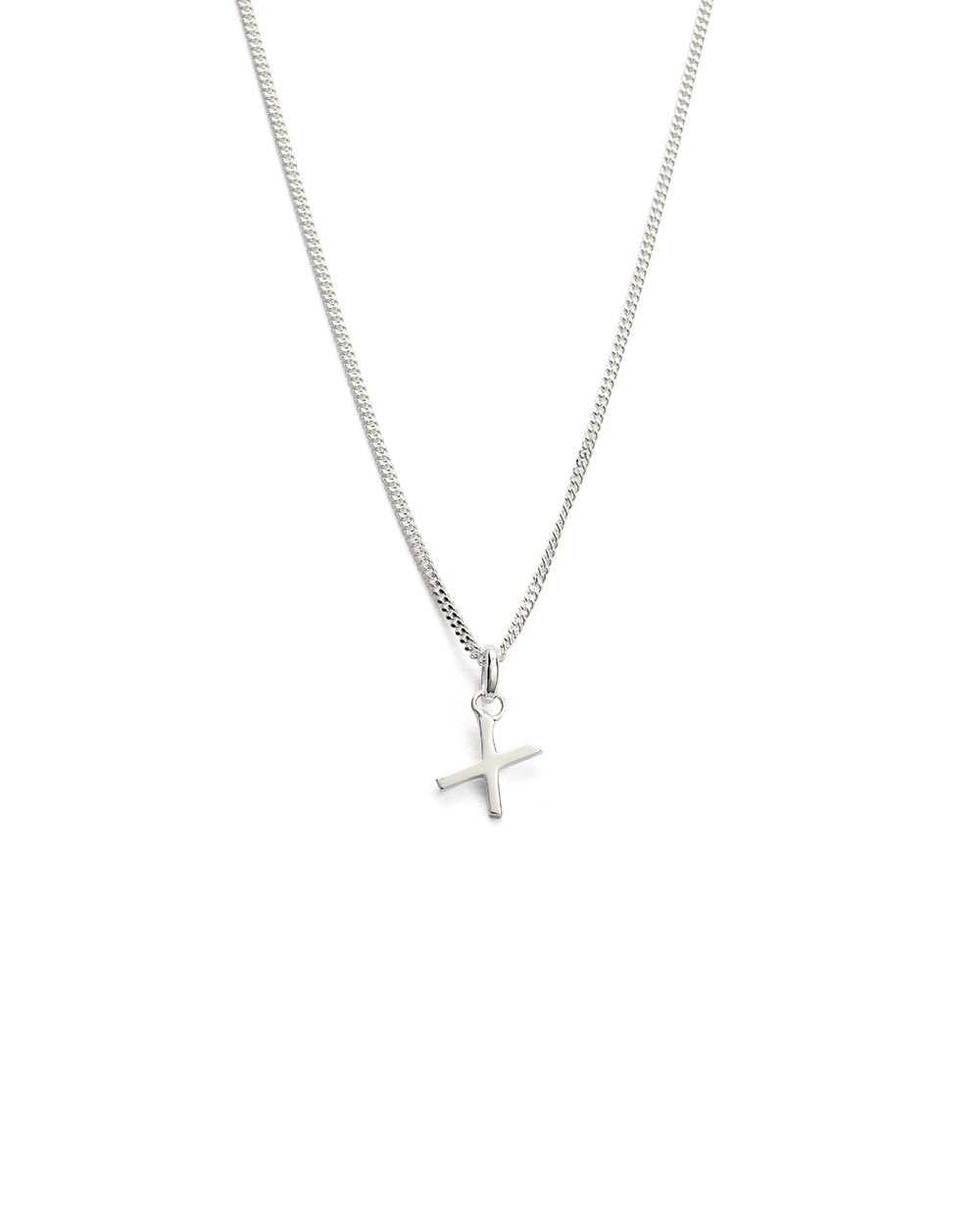 OUTLINE INITIAL NECKLACE A-Z (STERLING SILVER) IMAGE 29