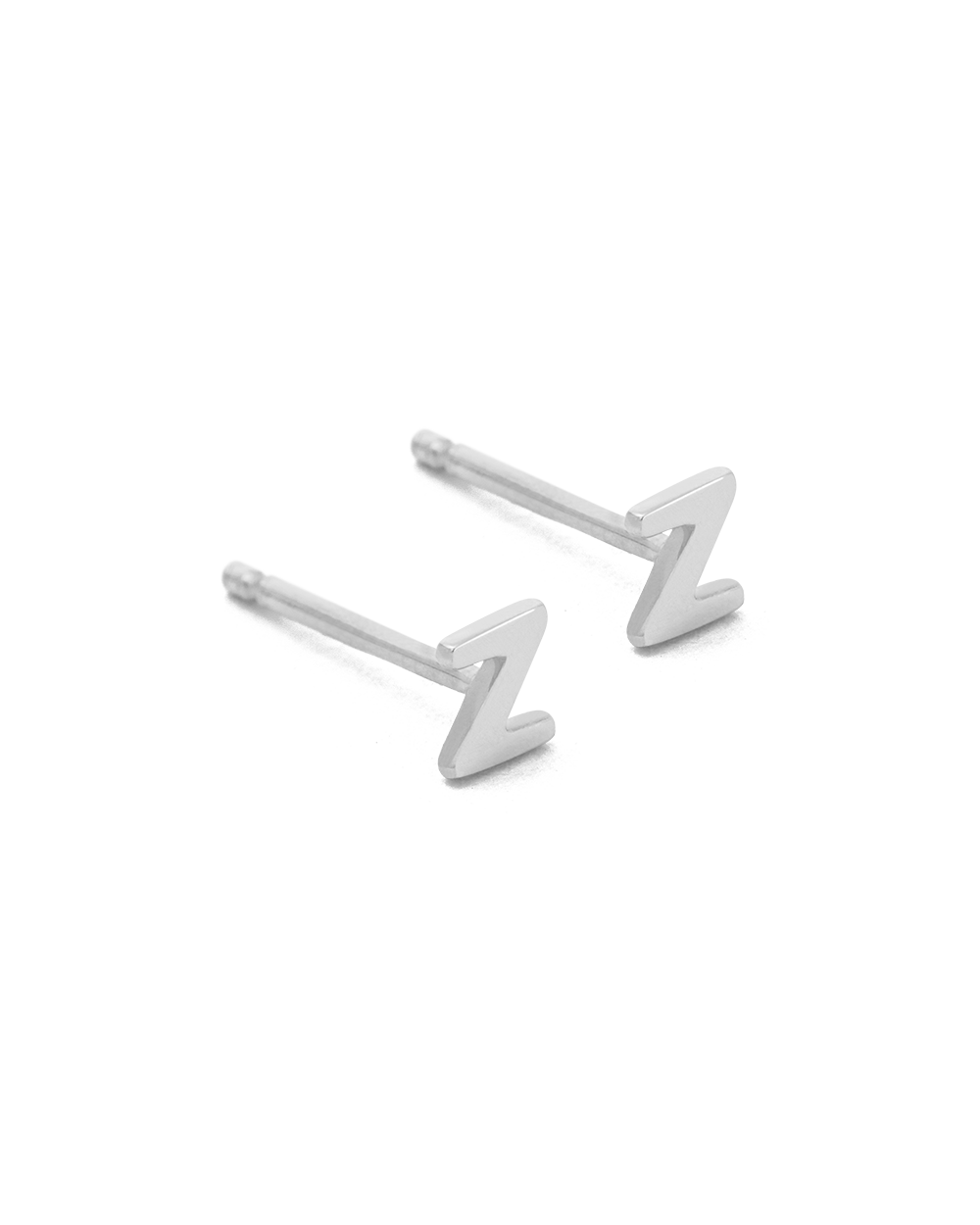 INITIAL EARRINGS (STERLING SILVER) IMAGE 30